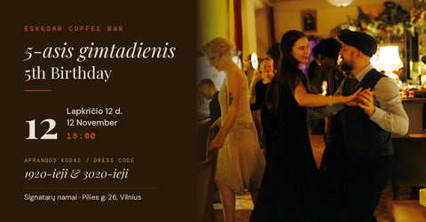 Eskedar Coffee Bar 5th Birthday — 1920s × 3020s