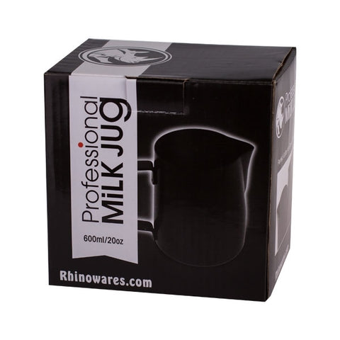 Stealth Milk Pitcher in Black by Rhinowares - 600 ml